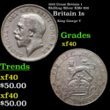 1919 Great Britain 1 Shilling Silver KM# 816 Grades xf