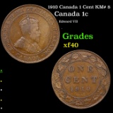 1910 Canada 1 Cent KM# 8 Grades xf