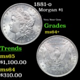 1881-o Morgan Dollar $1 Grades Choice+ Unc