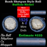 Buffalo Nickel Shotgun Roll in Old Bank Style 'Bell Telephone'  Wrapper 1926 &d Mint Ends