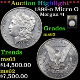 ***Auction Highlight*** 1899-o Micro O Morgan Dollar $1 Graded Select Unc BY USCG (fc)