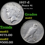 1927-d Peace Dollar $1 Grades Select Unc