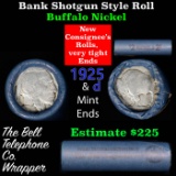 Buffalo Nickel Shotgun Roll in Old Bank Style 'Bell Telephone'  Wrapper 1925 &d Mint Ends