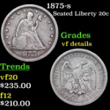 1875-s Twenty Cent Piece 20c Grades vf details