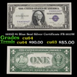 1935D $1 Blue Seal Silver Certificate FR-1613W Grades Choice CU