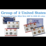 Group of 2 United States Mint Set in Original Government Packaging! From 1997-1998 with 20 Coins Ins