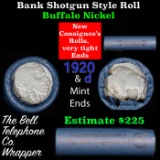 Buffalo Nickel Shotgun Roll in Old Bank Style 'Bell Telephone'  Wrapper 1920 &d Mint Ends