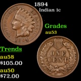 1894 Indian Cent 1c Grades Select AU