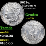 1903-p Morgan Dollar $1 Grades Select+ Unc