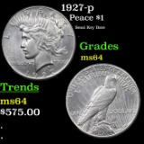 1927-p Peace Dollar $1 Grades Choice Unc