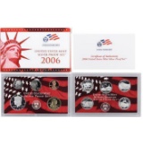 2006 United States Silver Proof Set - 10 pc set, about 1 1/2 ounces of pure silver