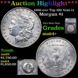 ***Auction Highlight*** 1900-o/cc Top 100 Morgan Dollar Vam-11 $1 Graded ms64+ BY SEGS (fc)