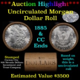 ***Auction Highlight*** 1885 & CC Uncirculated Morgan Dollar Shotgun Roll (fc)