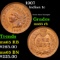 1907 Indian Cent 1c Grades GEM Unc RB