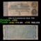 1864 $5 Confederate Note, T69 Grades vf+