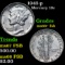 1943-p Mercury Dime 10c Grades GEM++ FSB