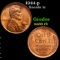 1944-p Lincoln Cent 1c Grades GEM+ Unc RB