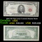 1963 $5 Red seal United States Note Grades vf+