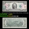 1976 $2 Federal Reserve Note 1st Day of Issue, with Stamp Grades Gem CU