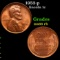 1953-p Lincoln Cent 1c Grades GEM+ Unc RB