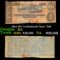 1864 $10 Confederate Note, T68 Grades f+