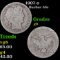 1907-o Barber Half Dollars 50c Grades g+