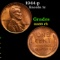 1944-p Lincoln Cent 1c Grades GEM+ Unc RB