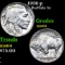 1936-p Buffalo Nickel 5c Grades Choice Unc