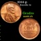 1944-p Lincoln Cent 1c Grades GEM+ Unc RB