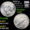 1935-p Peace Dollar $1 Graded ms64+ BY SEGS