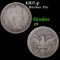 1907-p Barber Quarter 25c Grades g+