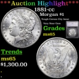 ***Auction Highlight*** 1881-cc Morgan Dollar $1 Graded ms65 By SEGS (fc)