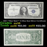 1957 **Star Note** $1 Blue Seal Silver Certificate Grades Choice AU/BU Slider