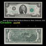 1976 $2 Green Seal Federal Reserve Note (Atlanta, GA) Grades Choice AU/BU Slider