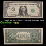 1963B $1 'Barr Note' Federal Reserve Note Grades vf+