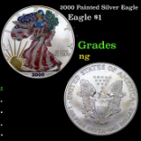 2000 Painted Silver Eagle Silver Eagle Dollar $1 Grades