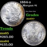 1884-o Morgan Dollar $1 Grades Choice+ Unc