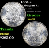 1881-s Morgan Dollar $1 Grades GEM Unc