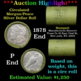 ***Auction Highlight*** Manufactures Hanover Trust Shotgun 1878 & 'p' Ends Mixed Morgan/Peace Silver