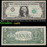 1963B $1 'Barr Note' Federal Reserve Note (New York, NY) FR-1902B Grades Gem CU
