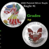 2000 Painted Silver Eagle Silver Eagle Dollar $1 Grades