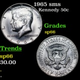 1965 sms Kennedy Half Dollar 50c Grades sp66