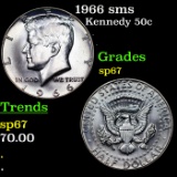 1966 sms Kennedy Half Dollar 50c Grades sp67