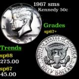 1967 sms Kennedy Half Dollar 50c Grades sp67+