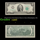 1976 $2 Green Seal Federal Reserve Note (Philadelphia, PA) Grades Select CU