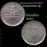 1960 Argentina 1 Peso KM-57 Grades Choice AU