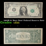 1963B $1 'Barr Note' Federal Reserve Note Grades vf+