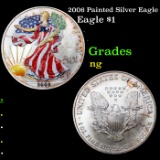 2006 Painted Silver Eagle Silver Eagle Dollar $1 Grades