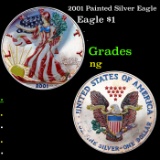 2001 Painted Silver Eagle Silver Eagle Dollar $1 Grades