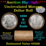 ***Auction Highlight*** 1889 & CC Uncirculated Morgan Dollar Shotgun Roll (fc)